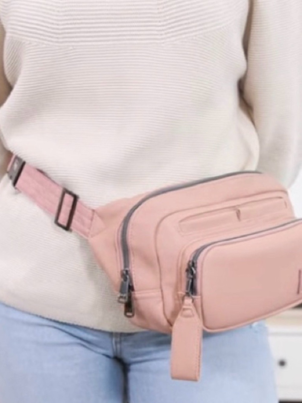 🔥LUG Hitch Matte Luxe VL Belt Bag Sling Crossbody Pink NWT Travel Organizer